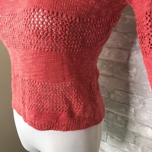 Pink Rose off the shoulder sweater